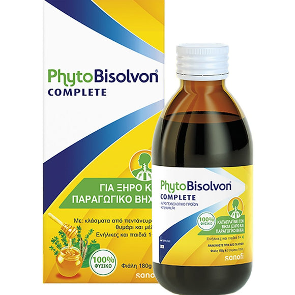 PhytoBisolvon® Complete Σιρόπι για Βήχα με Μέλι & Φυτικά Εκχυλίσματα 180 g