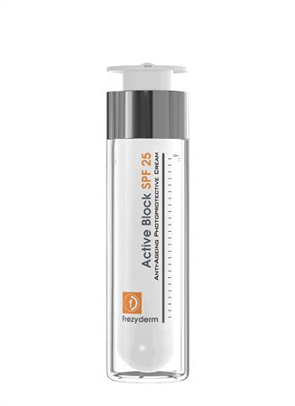 ACTIVE BLOCK SPF25+, ΑΝΤΙΓΗΡΑΝΤΙΚΗ ΚΡΕΜΑ ΗΜΕΡΑΣ ΠΡΟΣΩΠΟΥ ΜΕ ΑΝΤΗΛΙΑΚΗ ΠΡΟΣΤΑΣΙΑ