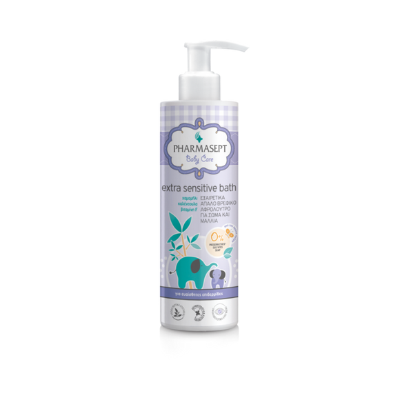 BABY EXTRA SENSITIVE BATH, ΕΞΑΙΡΕΤΙΚΑ ΑΠΑΛΟ ΒΡΕΦΙΚΟ ΑΦΡΟΛΟΥΤΡΟ ΚΑΙ ΣΑΜΠΟΥΑΝ