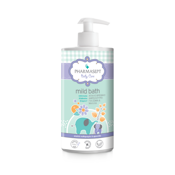 BABY MILD BATH, ΑΠΑΛΟ ΒΡΕΦΙΚΟ ΑΦΡΟΛΟΥΤΡΟ ΚΑΙ ΣΑΜΠΟΥΑΝ
