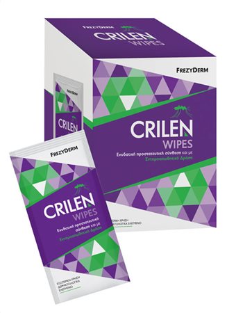 CRILEN WIPES,ΥΓΡΑ ΕΝΤΟΜΟΑΠΩΘΗΤΙΚΑ ΕΝΥΔΑΤΙΚΑ & ΑΝΤΙΦΛΟΓΙΣΤΙΚΑ ΜΑΝΤΗΛΑΚΙΑ