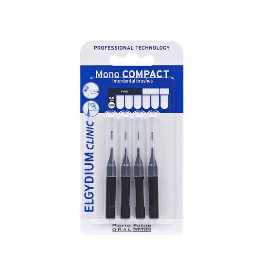 ELGYDIUM MONOCOMPACT BLACK,ΜΕΣΟΔΟΝΤΙΑ ΒΟΥΡΤΣΑΚΙΑ ΜΑΥΡΑ 0,35mm