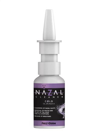NAZAL CLEANER COLD, ΡΙΝΙΚΟ ΣΠΡΕΙ ΧΩΡΙΣ ΚΟΡΤΙΖΟΝΗ ΓΙΑ ΚΟΙΝΟ ΚΡΥΟΛΟΓΗΜΑ