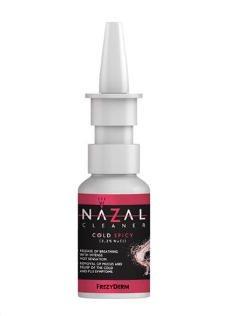NAZAL CLEANER COLD SPICY, ΡΙΝΙΚΟ ΣΠΡΕΙ ΧΩΡΙΣ ΚΟΡΤΙΖΟΝΗ ΓΙΑ ΕΝΤΟΝΟ ΚΡΥΟΛΟΓΗΜΑ