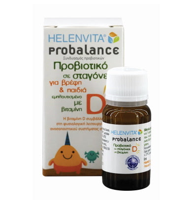 PROBALANCE FOR BABIES & KIDS, ΣΥΜΠΛΗΡΩΜΑ ΔΙΑΤΡΟΦΗΣ ΜΕ ΣΥΝΔΥΑΣΜΟ ΠΡΟΒΙΟΤΙΚΩΝ & ΒΙΤΑΜΙΝΗΣ D ΓΙΑ ΒΡΕΦΗ ΚΑΙ ΠΑΙΔΙΑ