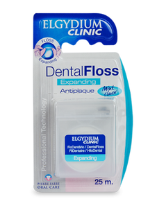 ELGYDIUM CLINIC DENTAL FLOSS ANTIPLAQUE,ΛΕΠΤΟ ΟΔΟΝΤΙΚΟ ΝΗΜΑ ΕΛΑΦΡΩΣ ΚΗΡΩΜΕΝΟ ΜΕ ΓΕΥΣΗ ΜΕΝΤΑΣ