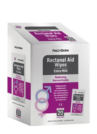 RECTANAL AID WIPES, ΜΑΝΤΗΛΑΚΙΑ ΚΑΘΑΡΙΣΜΟΥ & ΑΝΑΚΟΥΦΙΣΗΣ ΓΙΑ ΑΙΜΟΡΡΟΙΔΕΣ