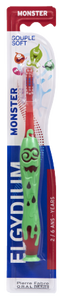 ELGYDIUM KIDS MONSTER 1/12,ΠΑΙΔΙΚΗ ΟΔΟΝΤΟΒΟΥΡΤΣΑ ΜΕ ΜΙΚΡΗ ΚΕΦΑΛΗ & ΣΧΕΔΙΟ ΤΕΡΑΣ