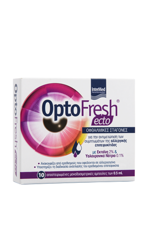 OPTOFRESH ECTO,ΟΦΘΑΛΜΙΚΕΣ ΣΤΑΓΟΝΕΣ ΣΕ ΑΜΠΟΥΛΕΣ ΓΙΑ ΣΥΜΠΤΩΜΑΤΑ ΑΛΛΕΡΓΙΚΗΣ ΕΠΙΠΕΦΥΚΙΤΙΔΑΣ