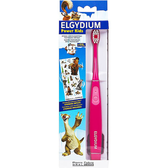 ELGYDIUM POWER KIDS ICE AGE T/B PINK,ΠΑΙΔΙΚΗ ΗΛΕΛΤΡΙΚΗ ΟΔΟΝΤΟΒΟΥΡΤΣΑ ΣΕ ΡΟΖ ΧΡΩΜΑ ΜΕ ΗΡΩΕΣ ICE AGE