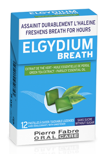 ELGYDIUM BREATH POCKET, ΠΑΣΤΙΛΙΕΣ ΜΕ ΠΡΑΣΙΝΟ ΤΣΑΙ & ΜΑΙΝΤΑΝΟ ΧΩΡΙΣ ΖΑΧΑΡΗ ΓΙΑ ΤΗ ΚΑΚΟΣΜΙΑ ΣΤΟΜΑΤΟΣ