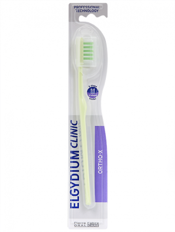 ELGYDIUM CLINIC X ORTHO M 1/12,ΚΛΙΝΙΚΗ  ΟΔΟΝΤΟΒΟΥΡΤΣΑ ΓΙΑ ΟΡΘΟΔΟΝΤΙΚΟΥΣ ΜΗΧΑΝΙΣΜΟΥΣ