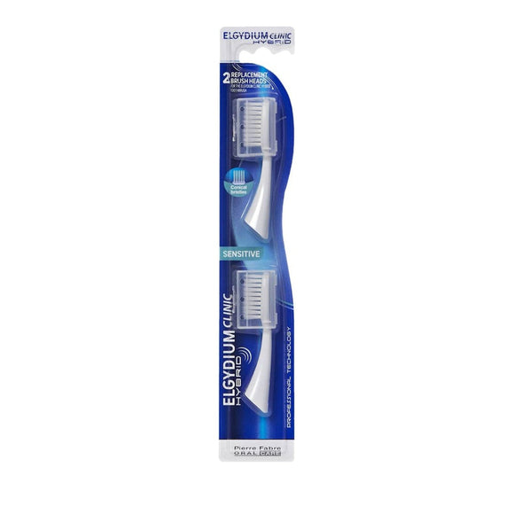 ELGYDIUM CLINIC SENSITIVE REFILL FOR HYBRID,ΑΝΤΑΛΛΑΚΤΙΚΑ ΚΕΦΑΛΗΣ ΓΙΑ ΥΒΡΙΔΙΚΗ ΟΔΟΝΤΟΒΟΥΡΤΣΑ ΓΙΑ ΕΥΑΙΣΘΗΤΑ ΔΟΝΤΙΑ