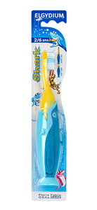 ELGYDIUM KIDS SHARK 1/8,ΠΑΙΔΙΚΗ ΟΔΟΝΤΟΒΟΥΡΤΣΑ ΜΕ ΜΙΚΡΗ ΚΕΦΑΛΗ & ΣΧΕΔΙΟ ΚΑΡΧΑΡΙΑ