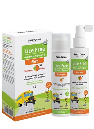 LICE FREE SET SHAMPOO + LOTION, ΟΛΟΚΛΗΡΩΜΕΝΗ ΑΓΩΓΗ ΕΞΑΛΕΙΨΗΣ ΦΘΕΙΡΑΣ ΜΕ ΦΥΣΙΚΟ ΤΡΟΠΟ