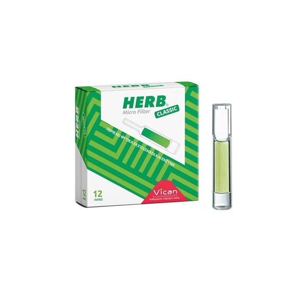HERB MICRO FILTER CLASSIC,ΦΙΛΤΡΑ ΜΕ ΦΥΤΙΚΑ ΒΟΤΑΝΑ & ΕΝΖΥΜΑ ΓΙΑ ΚΑΝΟΝΙΚΟ ΤΣΙΓΑΡΟ