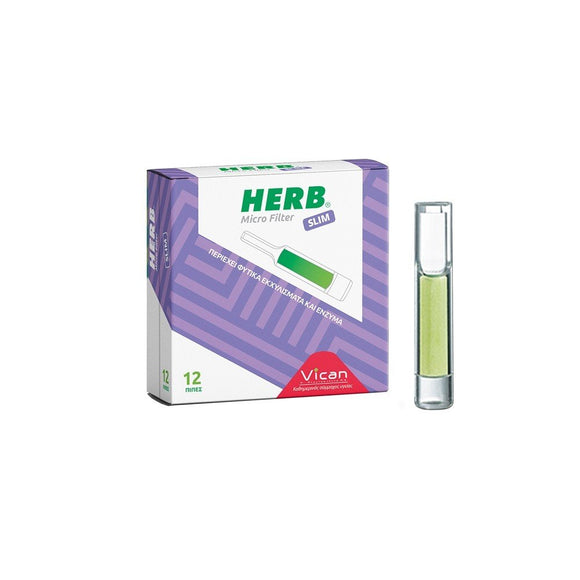 HERB MICRO FILTER SLIM,ΦΙΛΤΡΑ ΜΕ ΦΥΤΙΚΑ ΒΟΤΑΝΑ & ΕΝΖΥΜΑ ΓΙΑ ΛΕΠΤΟ ΤΣΙΓΑΡΟ