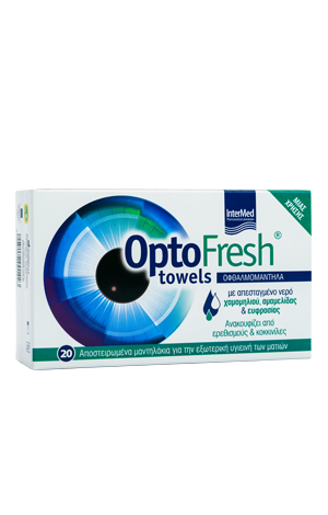 OPTOFRESH Towels,ΟΦΘΑΛΜΙΚΑ ΑΠΟΣΤΕΙΡΩΜΕΝΑ ΜΑΝΤΗΛΑΚΙΑ ΓΙΑ ΚΑΘΑΡΙΣΜΟ & ΑΝΑΚΟΥΦΙΣΗ ΕΡΕΘΙΣΜΕΝΩΝ ΒΛΕΦΑΡΩΝ