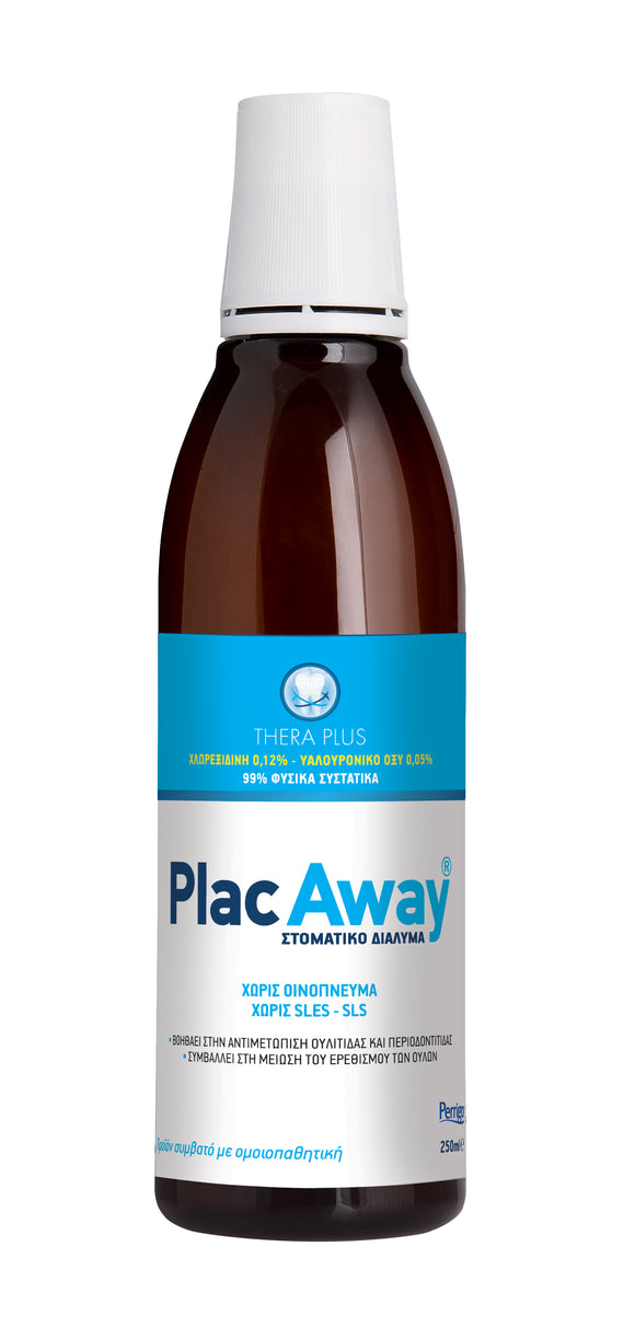 PLAC AWAY THERA PLUS 0.12%, ΣΤΟΜΑΤΙΚΟ ΔΙΑΛYMA ΚΑΤΆ ΤΗΣ ΟΥΛΙΤΙΔΑΣ & ΠΕΡΙΟΔΟΝΤΙΤΙΔΑΣ